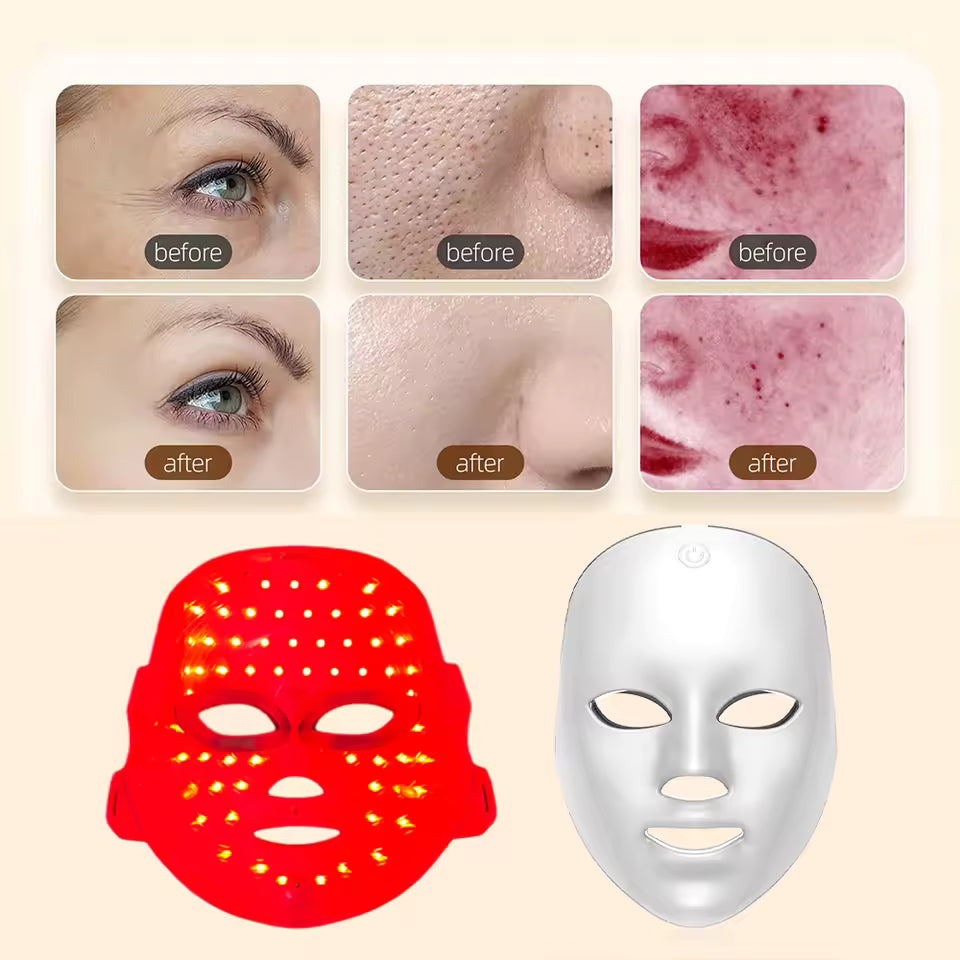 Facial LED Mask 7 Colors LED Photon Beauty Mask Skin
